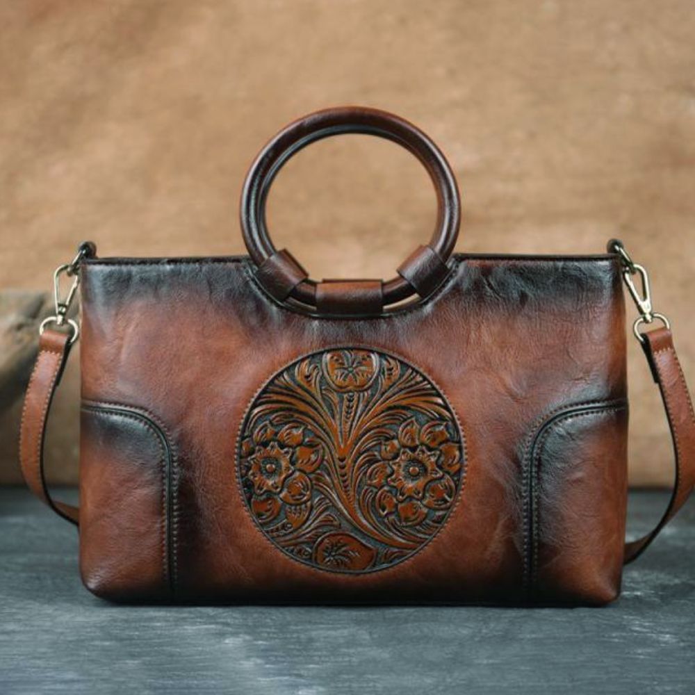 Sac à Main Rétro Vintage en Cuir PU