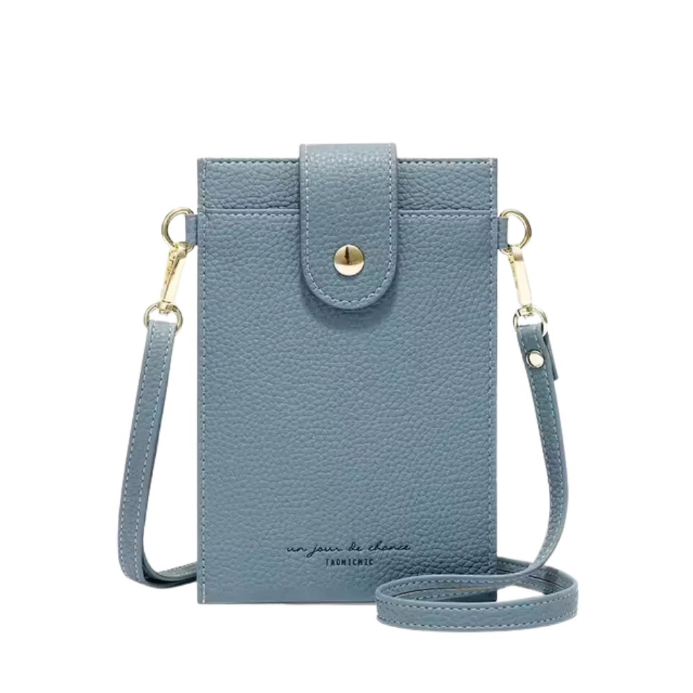 Sacoche Porte-Cartes en Cuir Rétro pour Femme