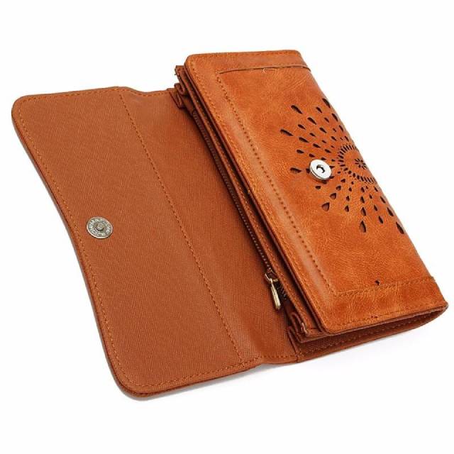 Portefeuille Rétro Chic à Motifs Creux