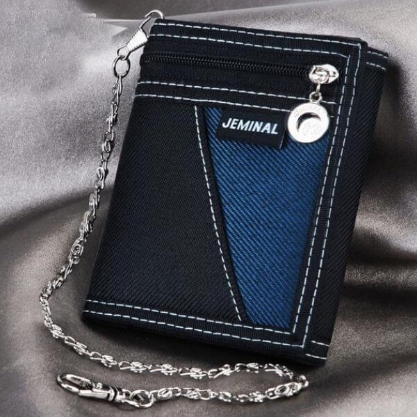 Porte-monnaie de Poche en Toile avec Chaine