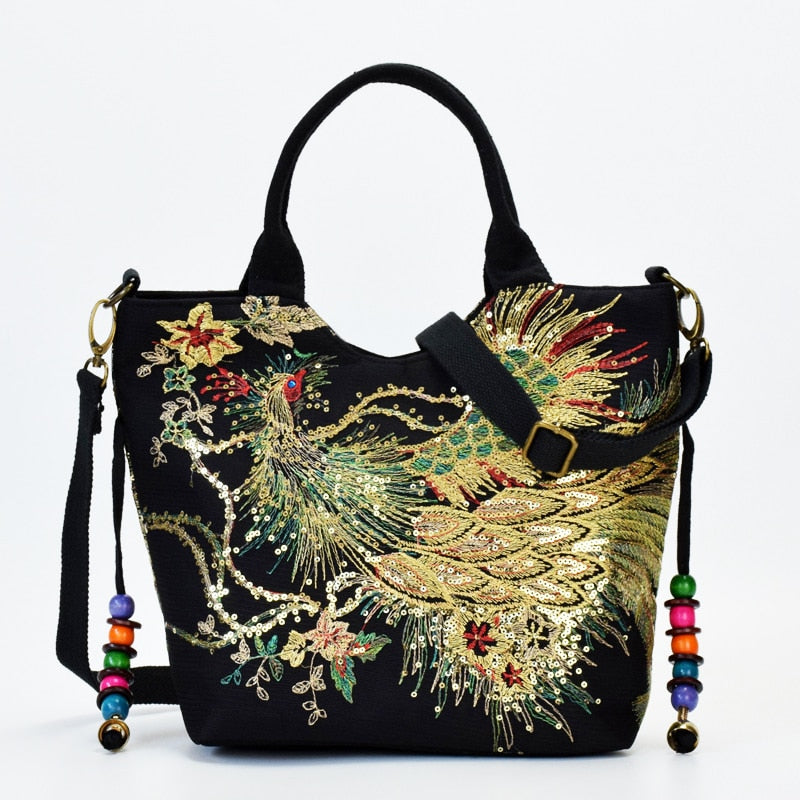 Sac à Main Bandoulière Vintage Perlé