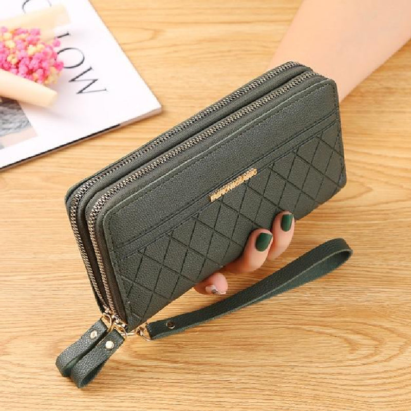 Portefeuille Pochette de Luxe en Cuir Pour Femme