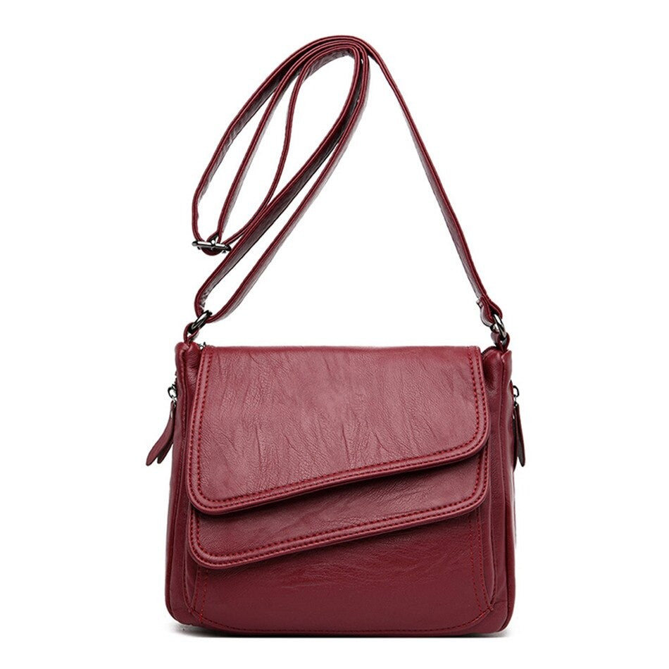 Sac bandoulière en cuir Supreme Rouge en Cuir - 27474252