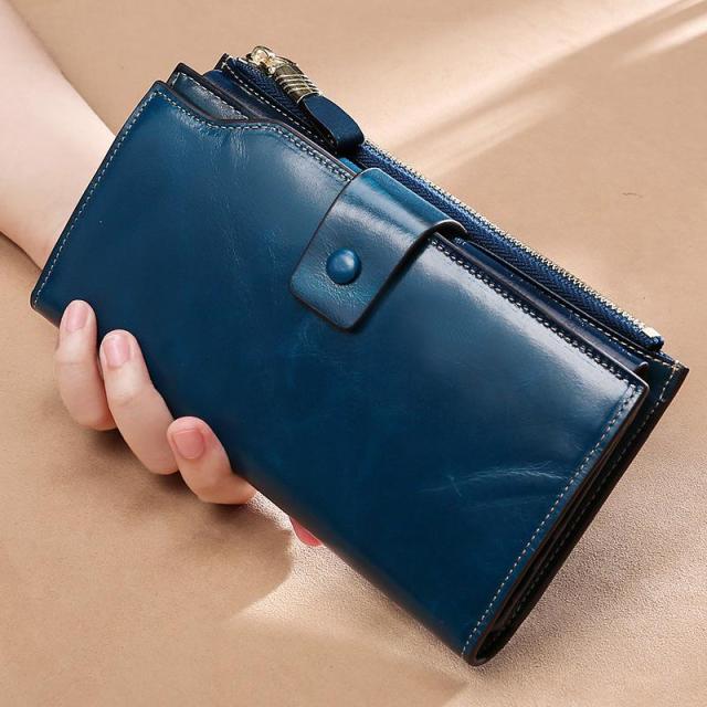 Portefeuille de Luxe Multi Poches pour Femme