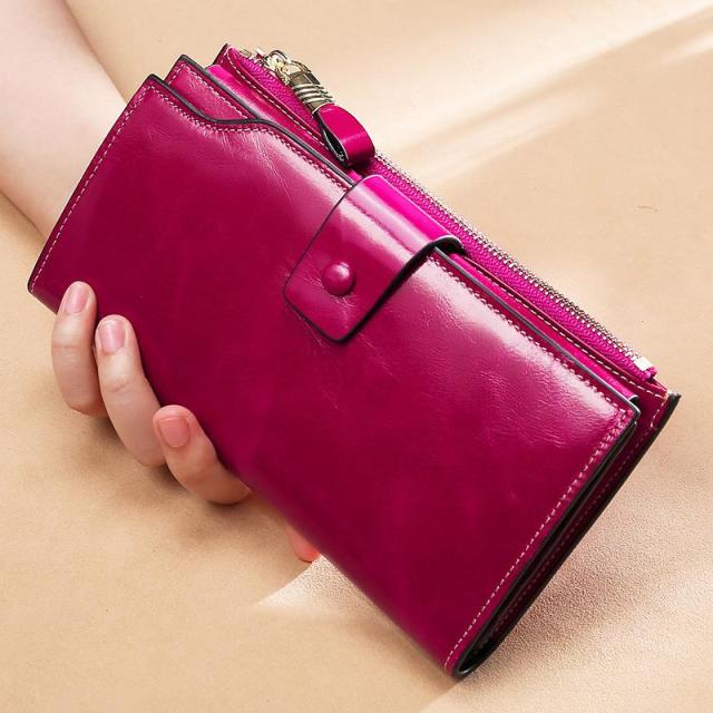 Portefeuille de Luxe Multi Poches pour Femme