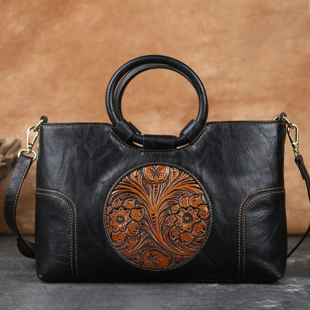 Sac à Main Rétro Vintage en Cuir PU