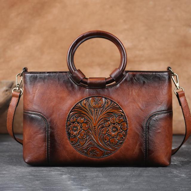 Sac à Main Rétro Vintage en Cuir PU