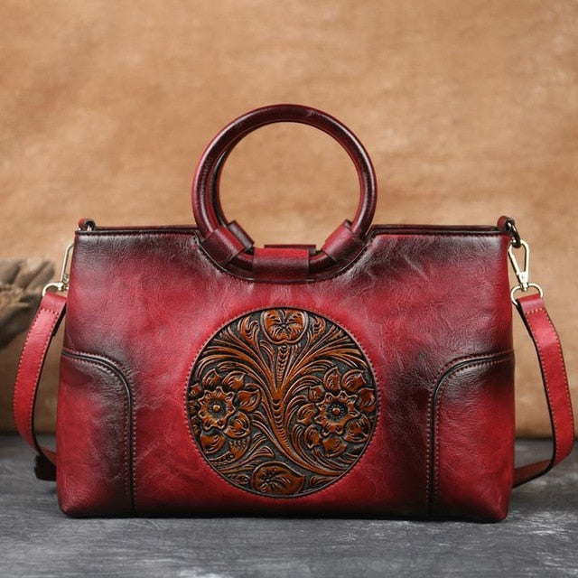 Sac à Main Rétro Vintage en Cuir PU