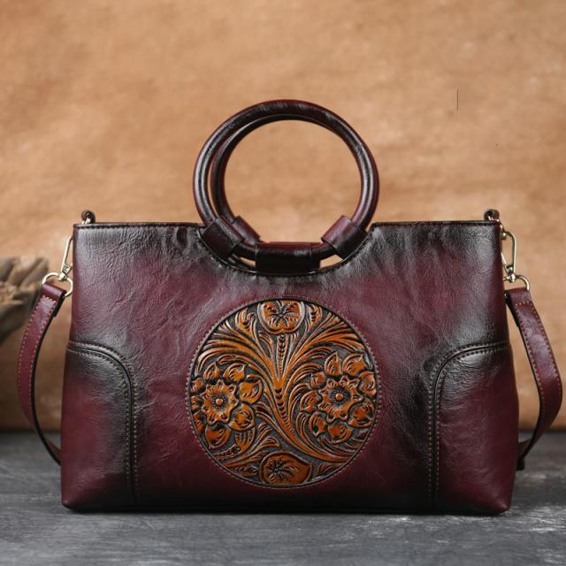 Sac à Main Rétro Vintage en Cuir PU