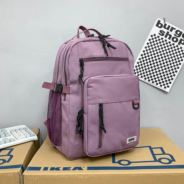 Cartable à Dos en Nylon Décontracté