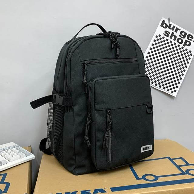 Cartable à Dos en Nylon Décontracté