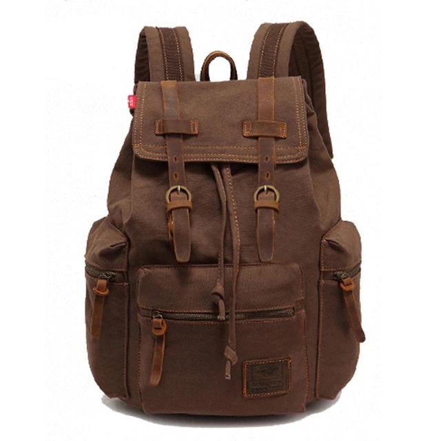 Sac à Dos Vintage en Toile pour Homme