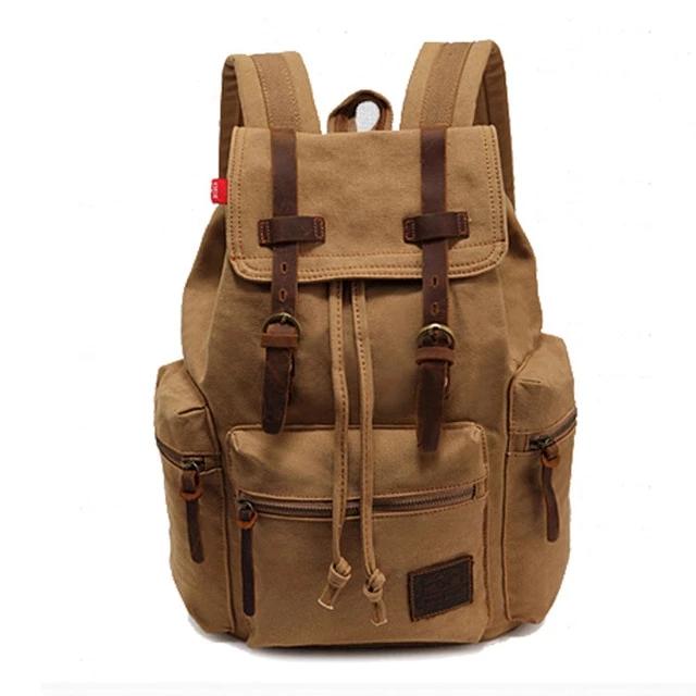 Sac à Dos Vintage en Toile pour Homme