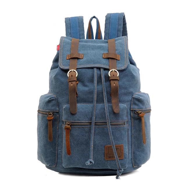 Sac à Dos Vintage en Toile pour Homme