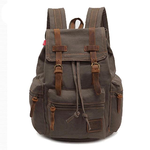 Sac à Dos Vintage en Toile pour Homme