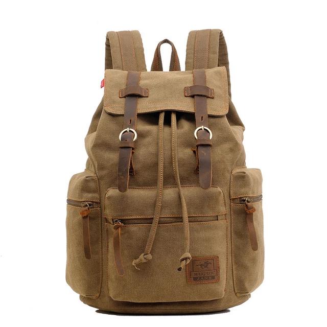 Sac à Dos Vintage en Toile pour Homme