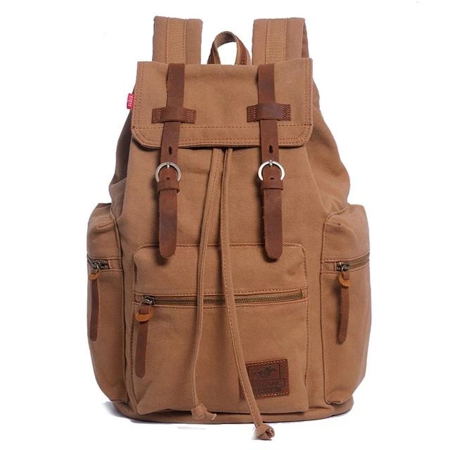 Sac à Dos Vintage en Toile pour Homme