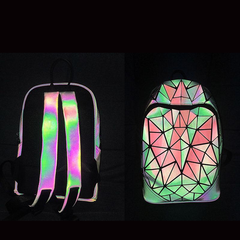 Sac à Dos Géométrique Lumineux pour Femme