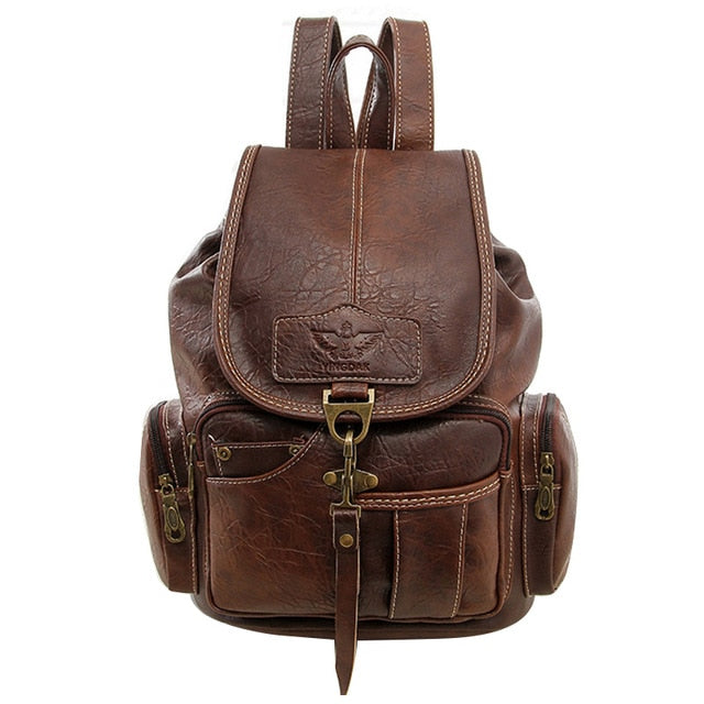 Sac à Dos Vintage en Cuir Pour Femme