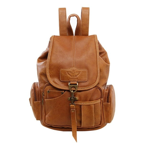 Sac à Dos Vintage en Cuir Pour Femme