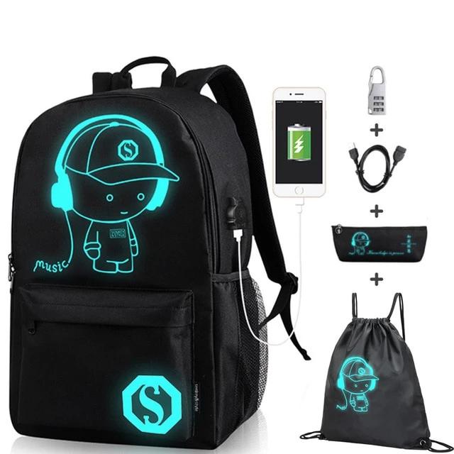 Sac à Dos avec Motif Illuminé