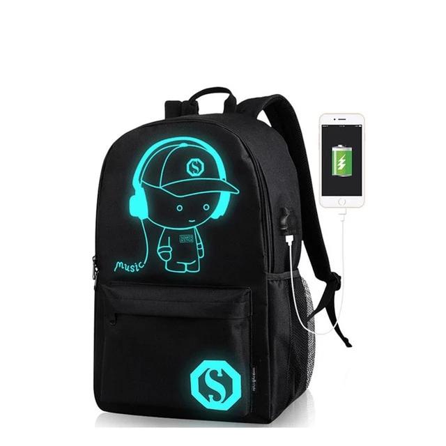 Sac à Dos avec Motif Illuminé