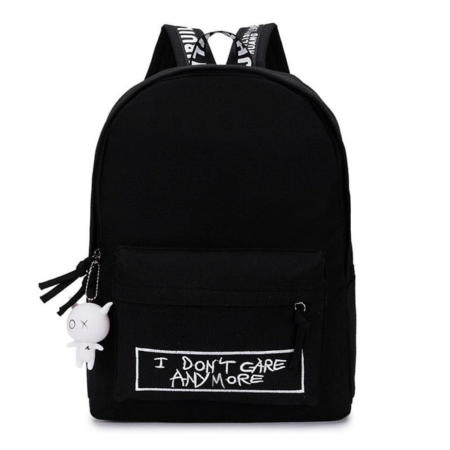 Sac à Dos Grunge en Nylon pour École