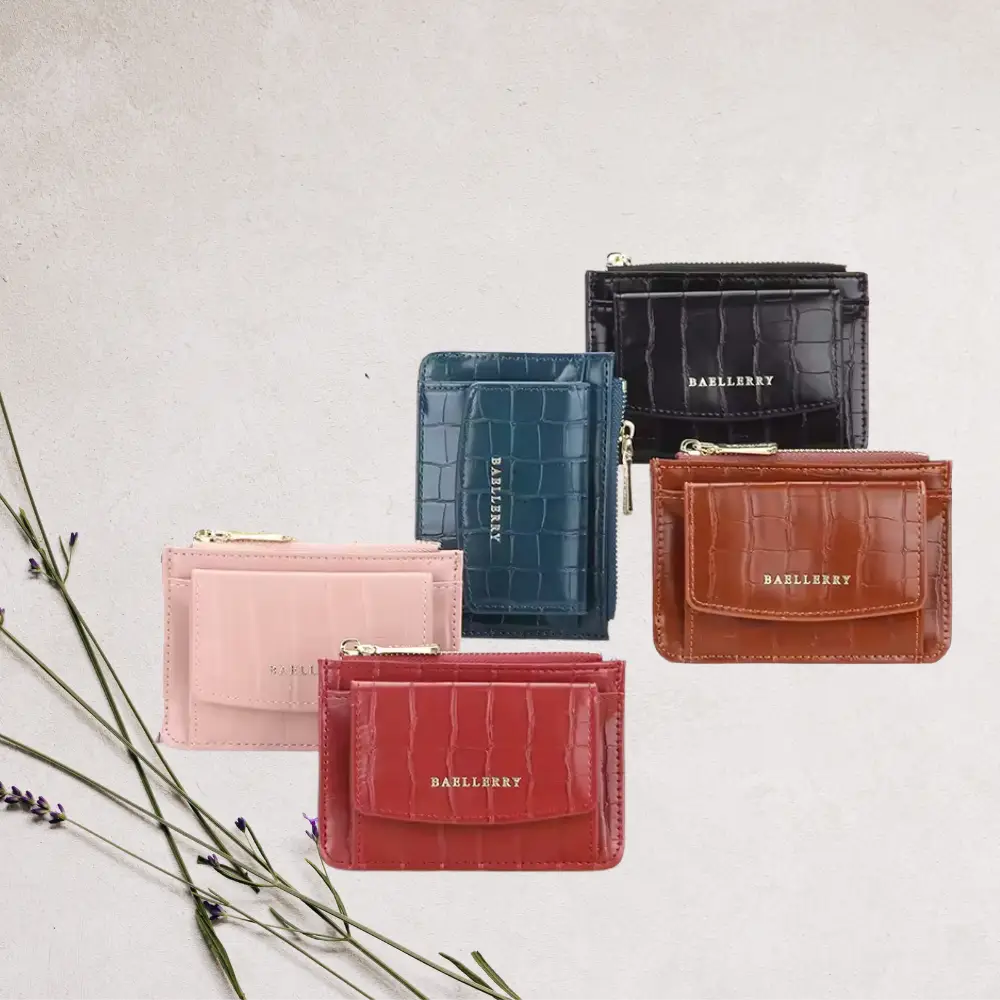 Portefeuille Chic à Motifs Crocodile en Tendances