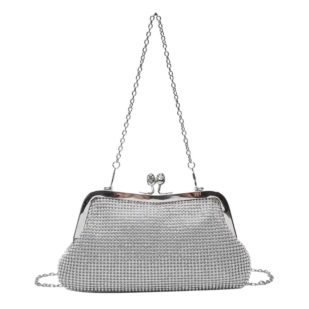 Sac à Main Soirée Chic en Strass avec Chaine