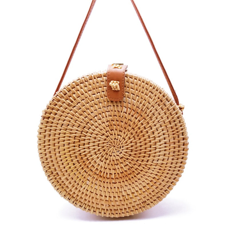 Sac rond en outlet bambou