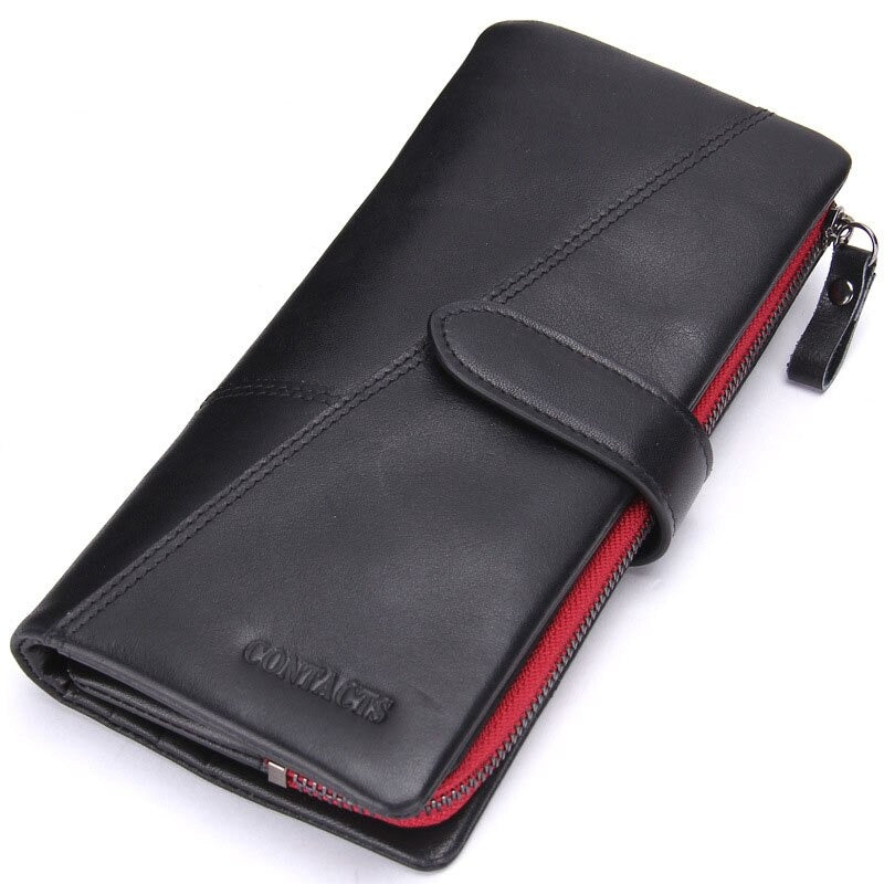 Portefeuille Vintage en Cuir Pu Multifonction